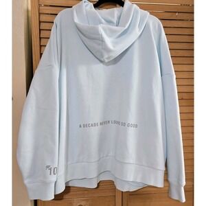 Fabletics "Go-To Hoodie Women's" size 2X Light Blue – Soft Fleece, Drop Shoulder